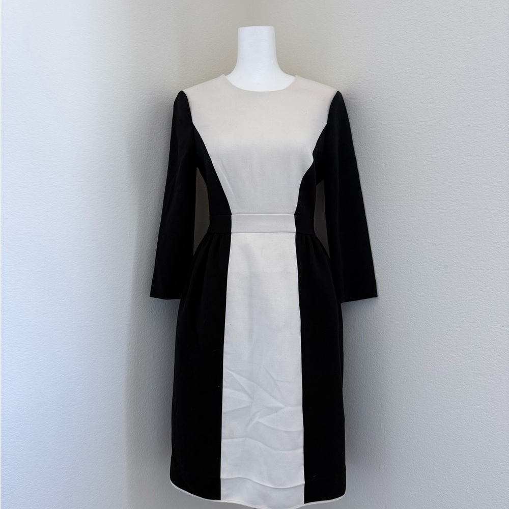Kate Spade - Elegant Black and White Dress (HEM UNDONE)